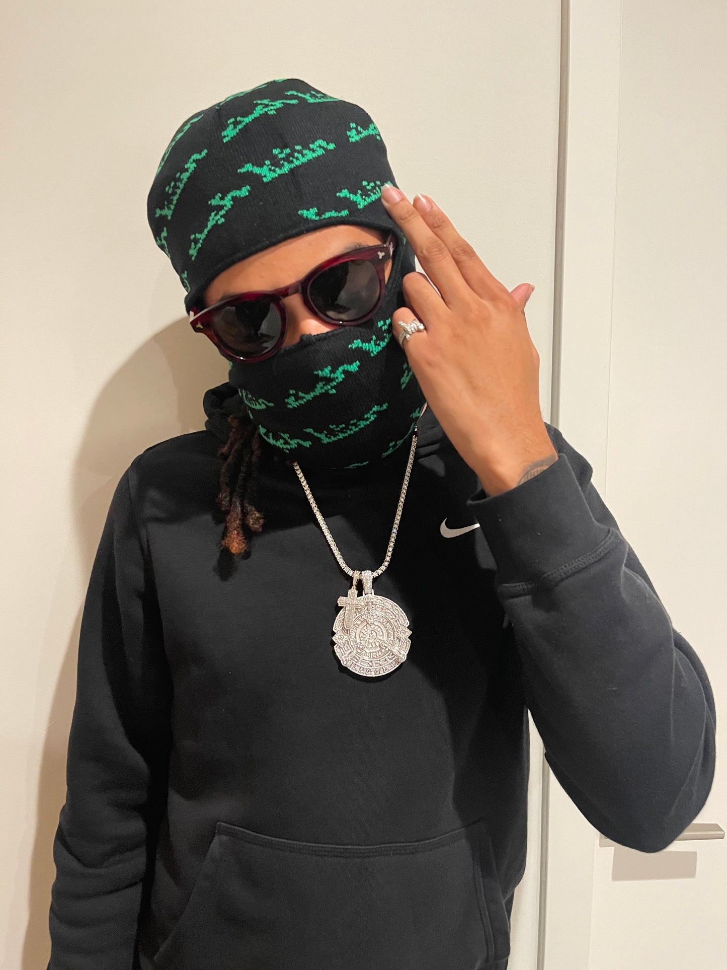 Green "Rich Twin" Balaclava