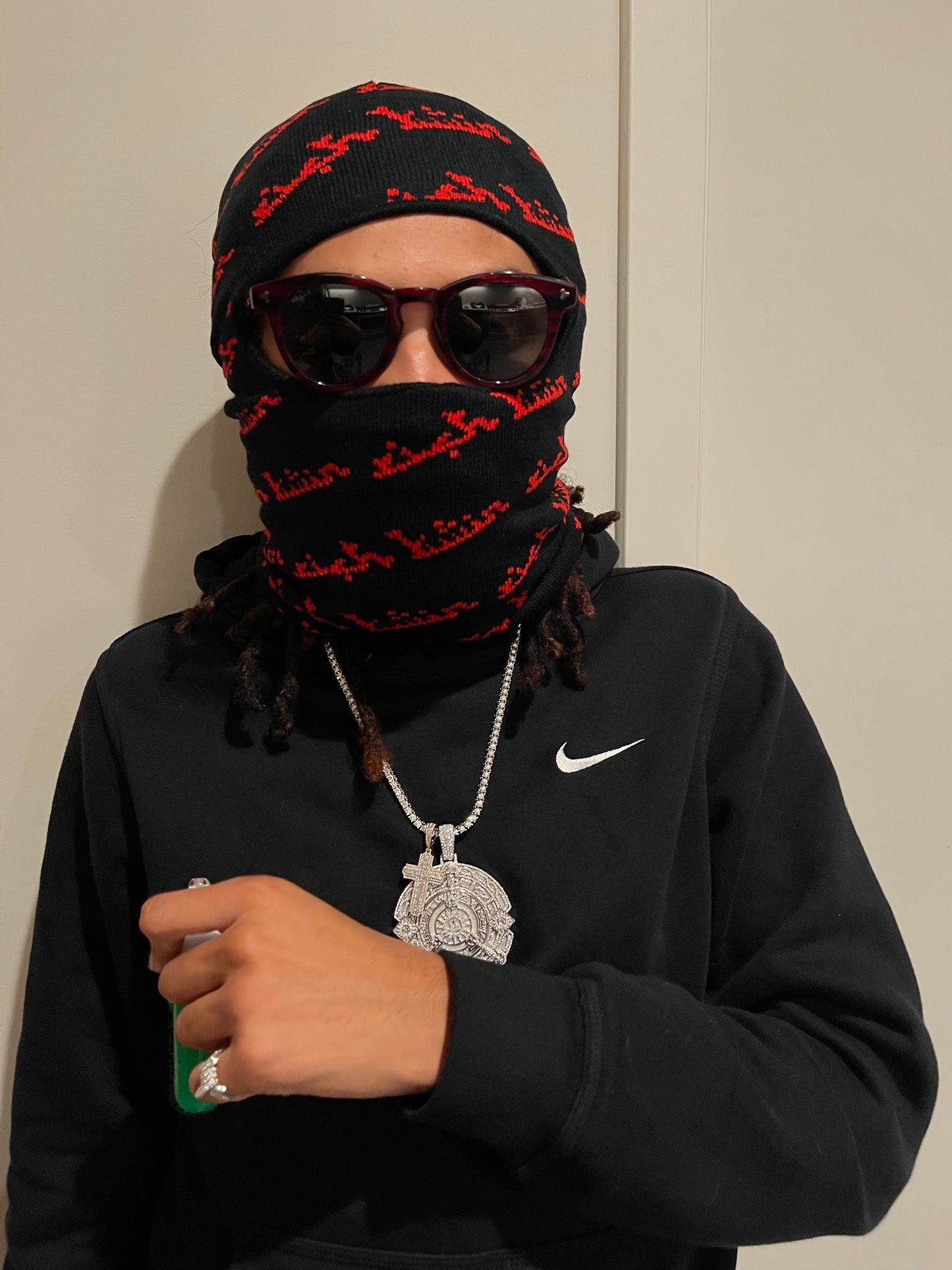 Red "Rich Twin" Balaclava