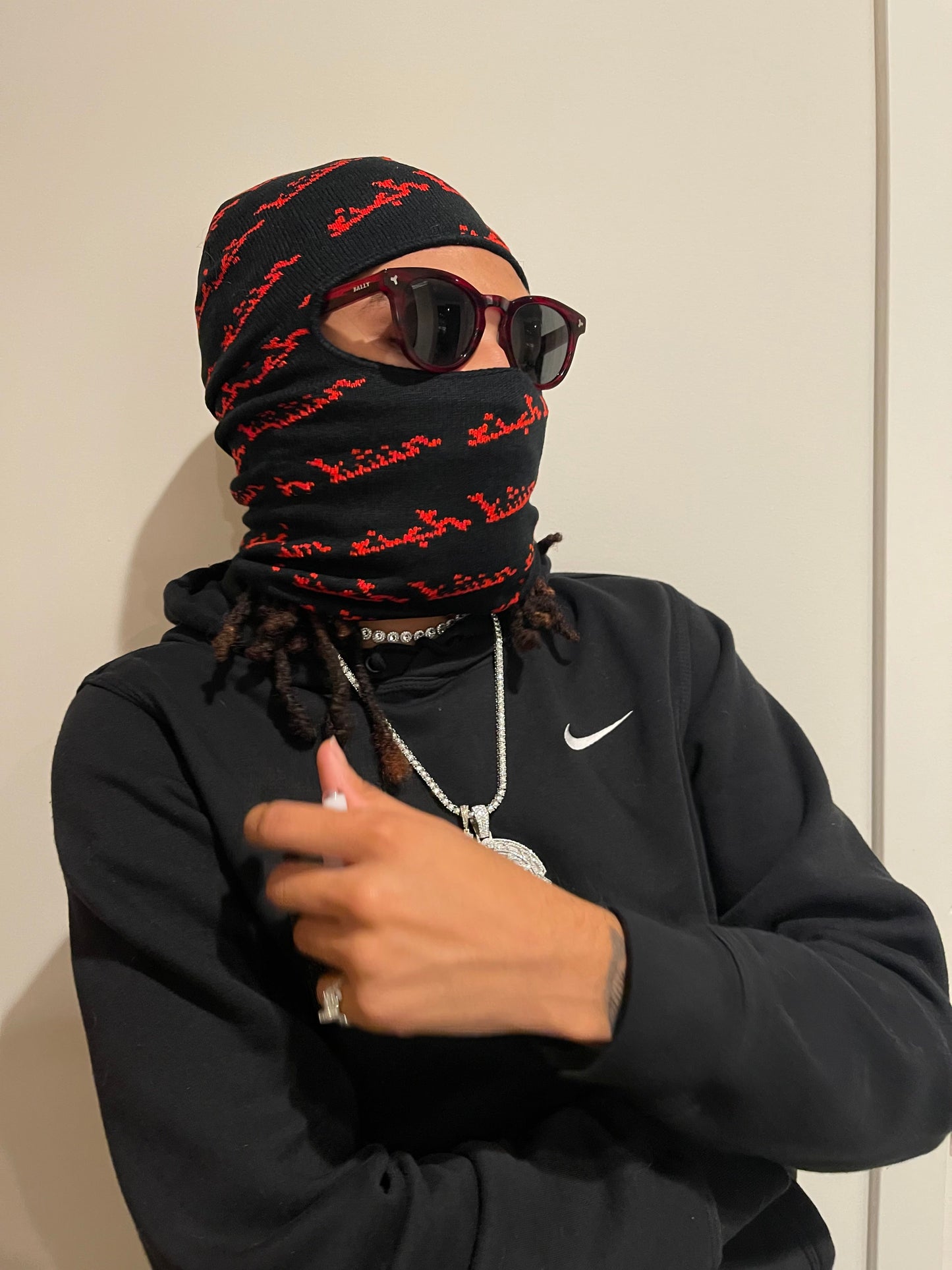 Red "Rich Twin" Balaclava